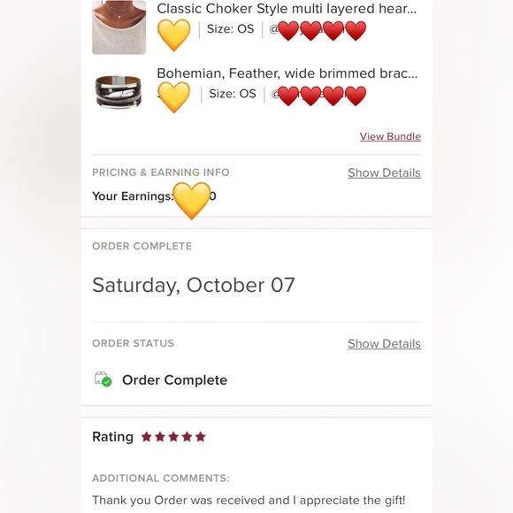 5 ⭐️ Classic Choker Style multi layered heart necklace, silver - Picture 5 of 6